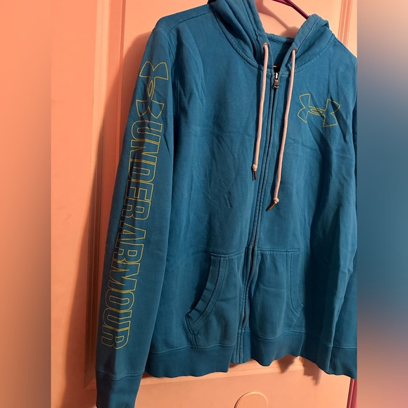 Underarmour Blue Sweater with hoodie - Picture 2 of 3